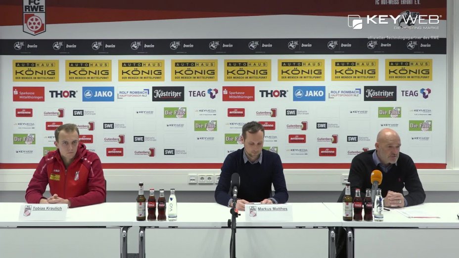  Pressekonferenz vor dem Spiel gegen SC Fortuna Köln
