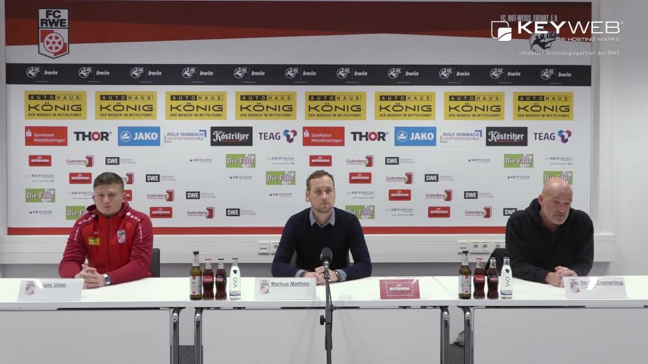 Pressekonferenz vor dem Spiel gegen Karlsruher SC